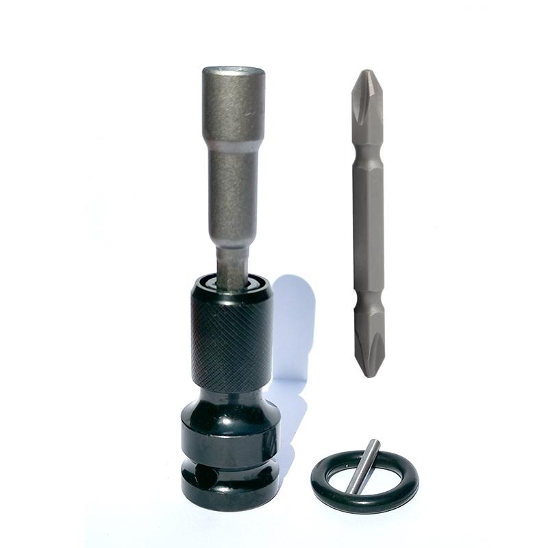 Electric Wrench to Drill Chuck Adapter - Pneumatic Screwdriver & Air Gun Conversion Tool
