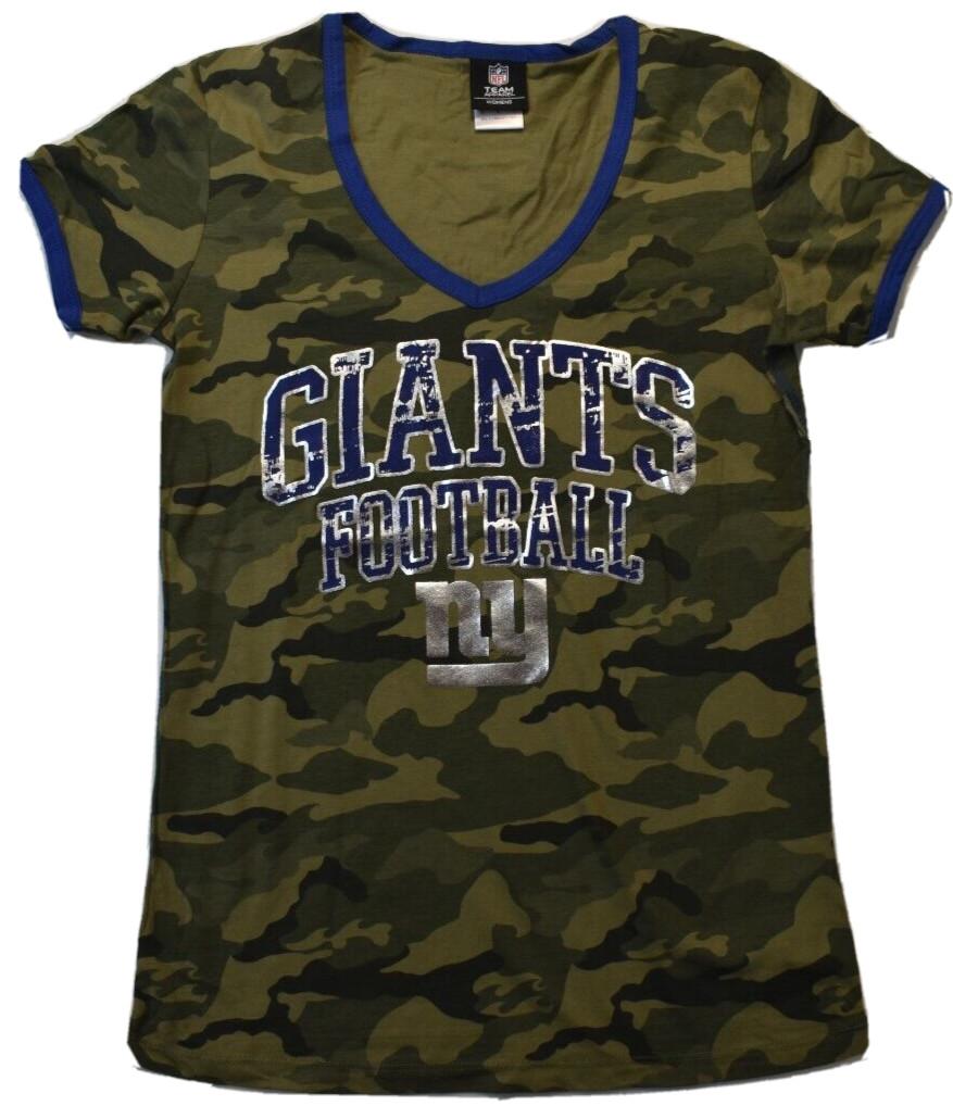 Одежда для команды НФЛ Женская Футболка с камуфляжем New York Giants Новый