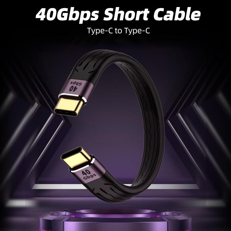 HdoorLink Кабель для зарядки USB 4.0 Gen3 Type C PD 100 Вт 5 А USB C to C Быстрая зарядка Thunderbolt 3 4K Кабель USB C 40 Гбит/с Кабель для передачи данных
