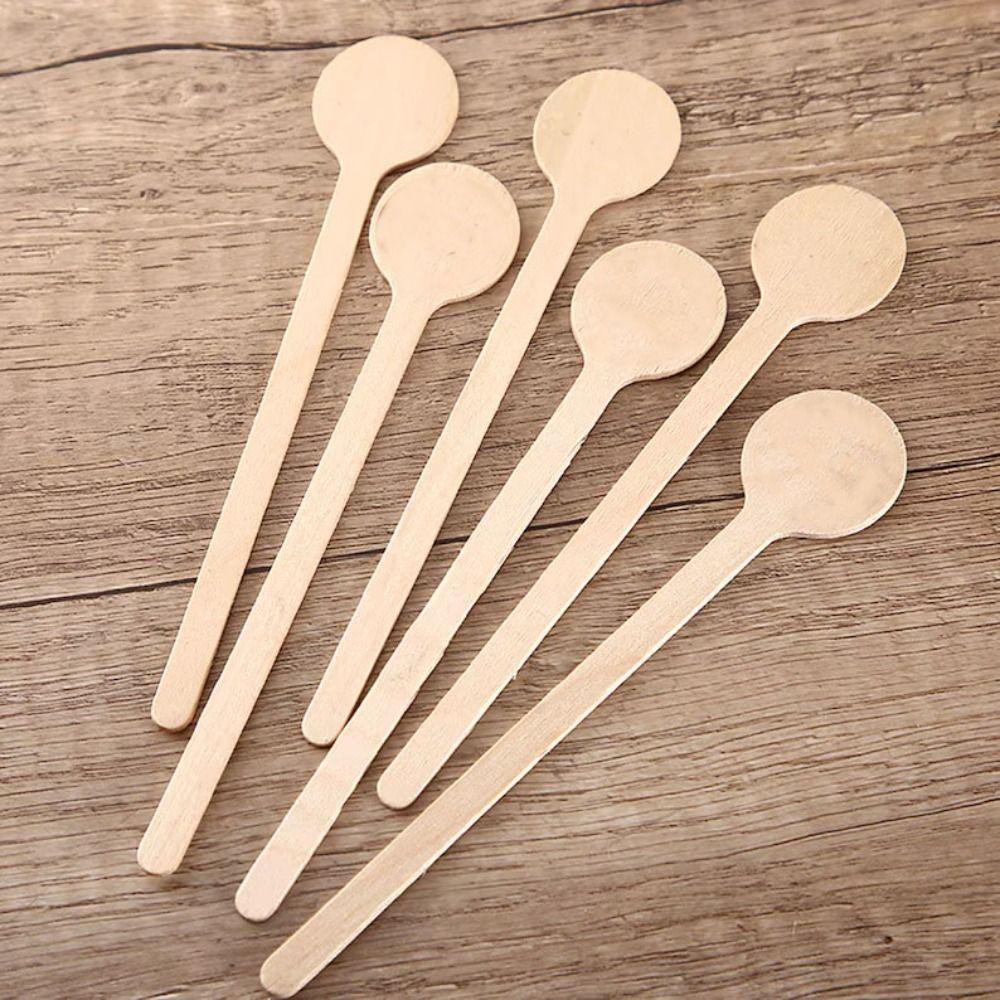 100 шт одноразовые палочки для размешивания кофе деревянные палочки для размешивания кофе мороженое