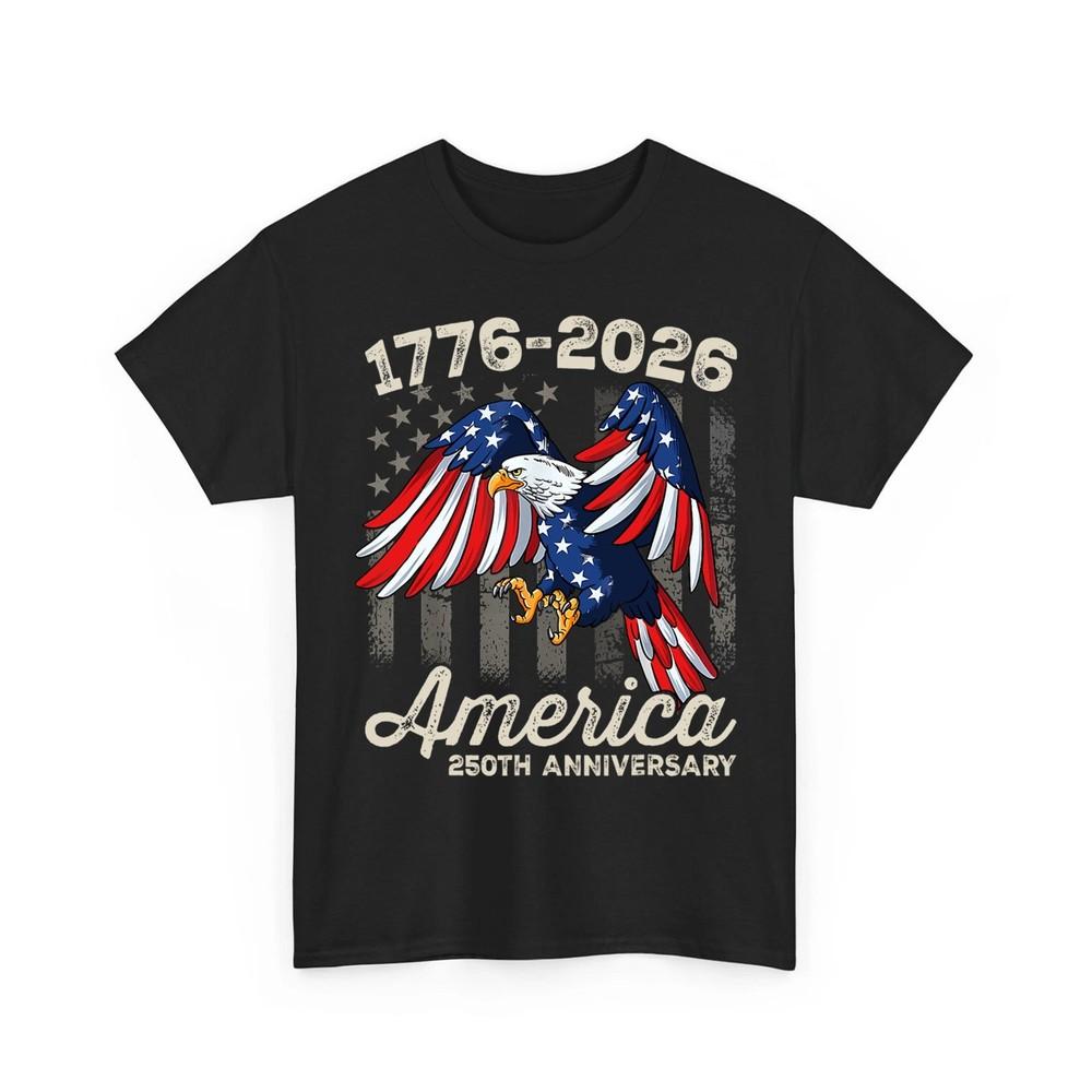 250 Years American Flag 250th Anniversary USA Bald Eagle We The People TShirt Unisex T-Shirt
