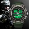 SANDA Fashion Trend 6024 Outdoor Sports Shockproof Watch for Boys and Girls Multi-functional Waterproof Luminous Electronic Watch
