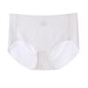 Ice Silk Seamless Underwear for Women Ultra Thin High Waist Panties Soft Breathable Briefs Quick-drying Underpants