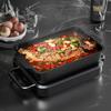Carbon Steel Grilled Fish Dish Non Stick Pan Rectangular Baking Pan Seafood Tray  Induction Cooker