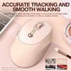 TWOLF Q7 Беспроводная 2.4G BT5.0 DualMode перезаряжаемая розовая мышь 100016002400 точек на дюйм с питанием