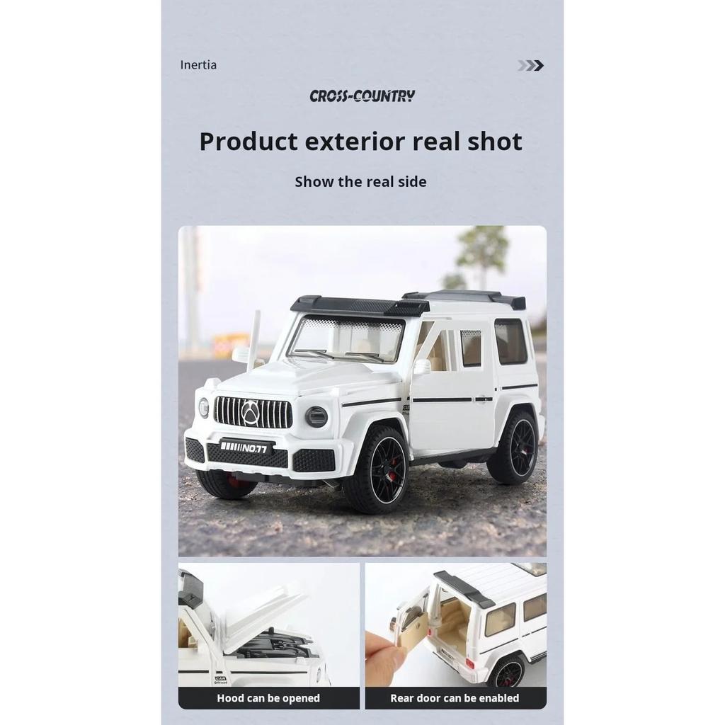 1/32 Scale Simulation BENZ G Plastic Car Toy Car Model Luminous Inertia Toy Die Casting Car Model Children Toy New Year Gift