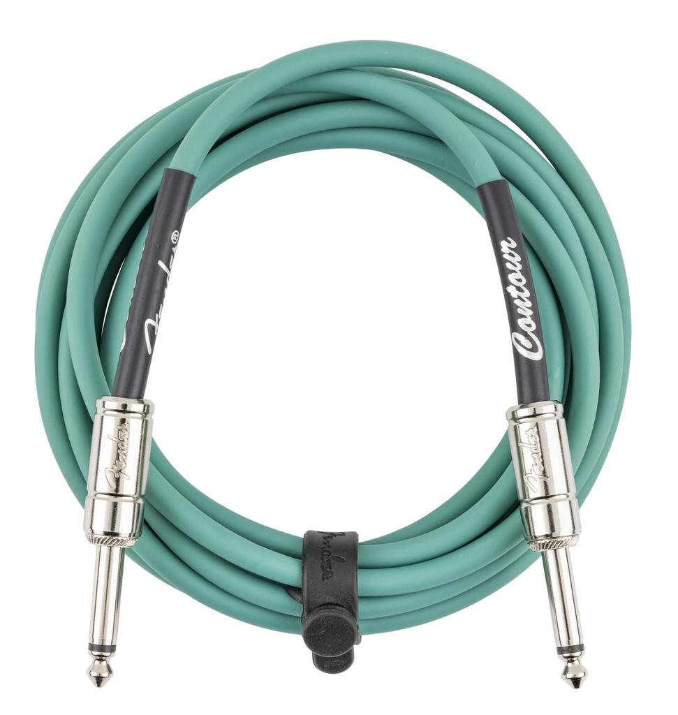 Гитарный кабель Fender Contour 10 футов, цвет Sherwood Green. (приблизительно. 3m)