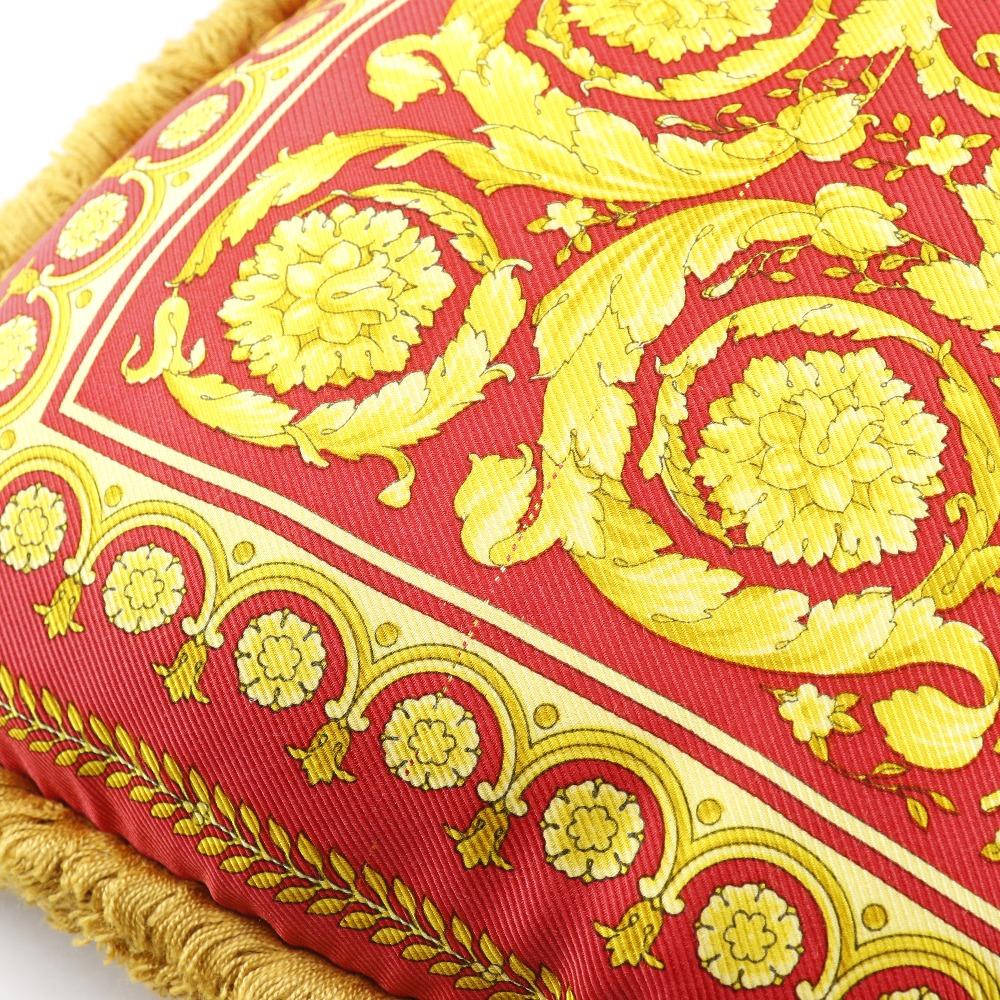 Versace Подушка Внутренняя другая принт барокко желтый/Черный / красный шелк _ Б/у