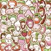 50 Cartoon Vegetable Doll Graffiti Stickers Personalized Decorative Guitar Notebook Suitcase DIY Waterproof Stickers