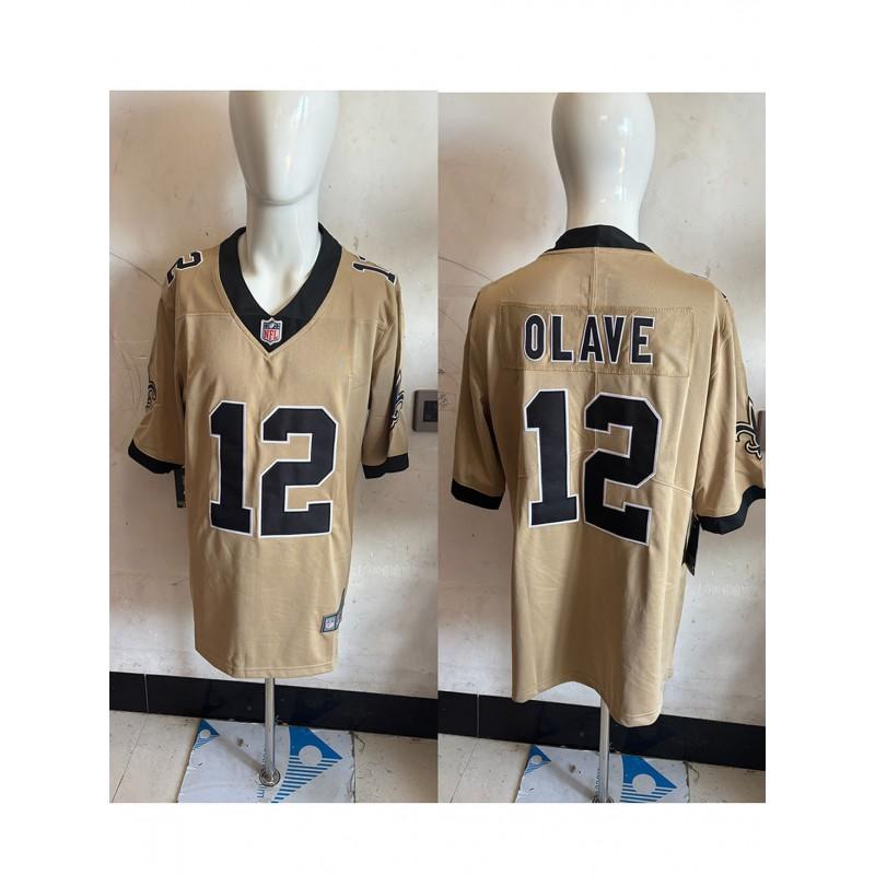 NFL New Orleans Saints Custom Jersey Short Sleeve Football Shirt Sportswear Men Fan Apparel