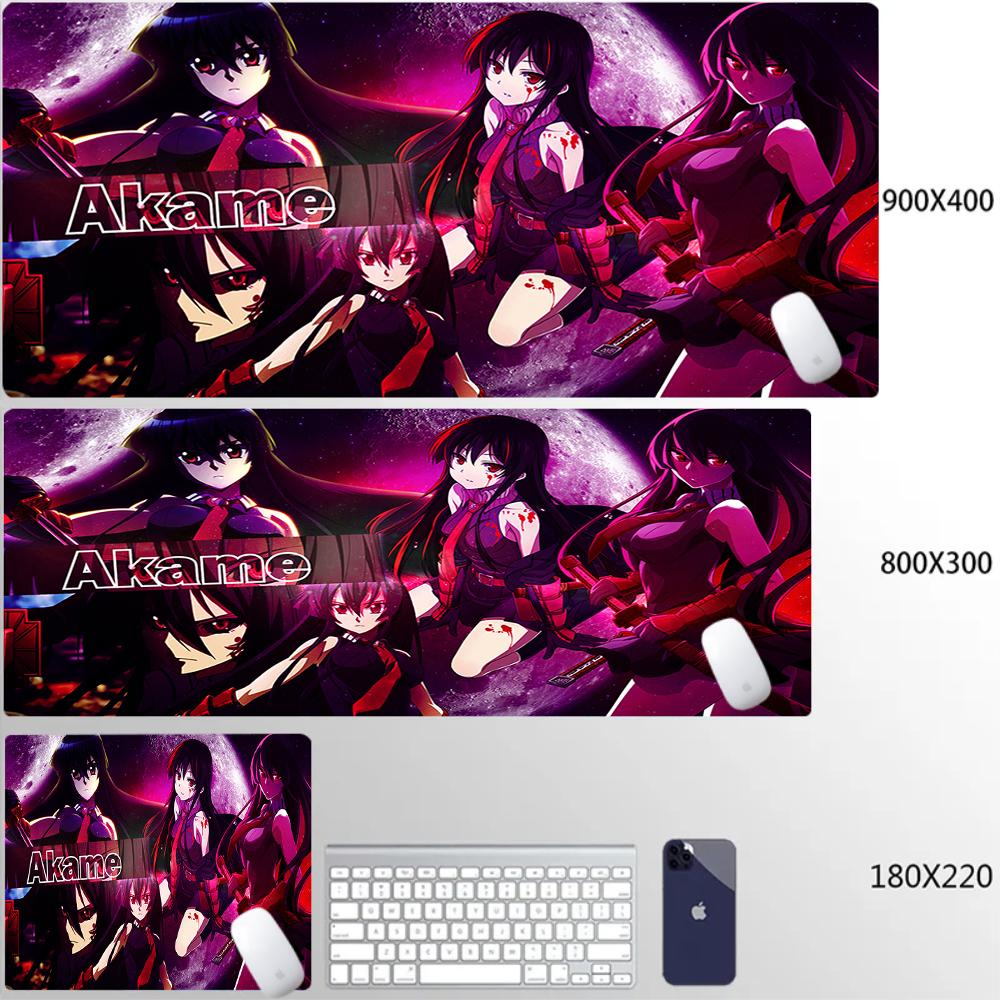 Anime Akame Ga Kill Mouse Pad NonSlip Rubber Gamer Balance Computer Mat Decoracion Deskmat Laptop Office Large AntiSlip Carpet