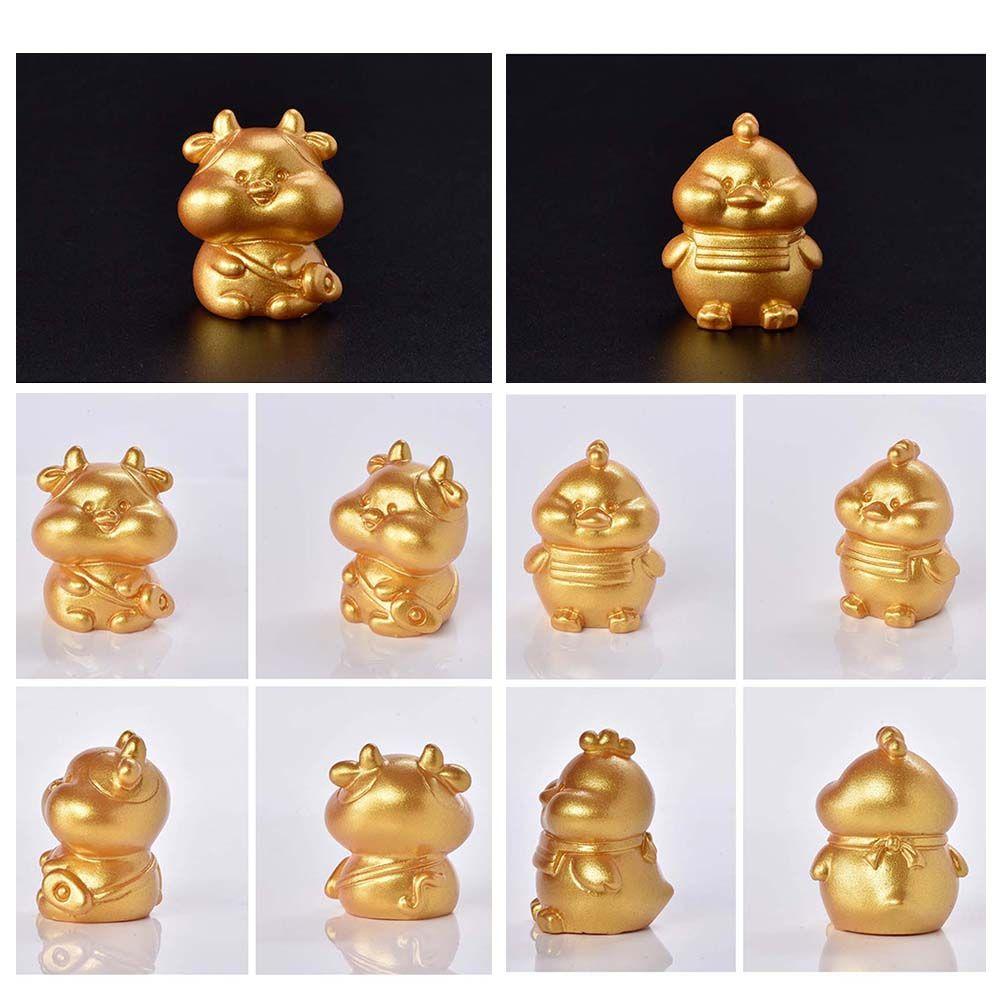 DIY Home Decoration Fairy Garden Cow Figurines Micro Landscape Miniature Taurus Animal Model