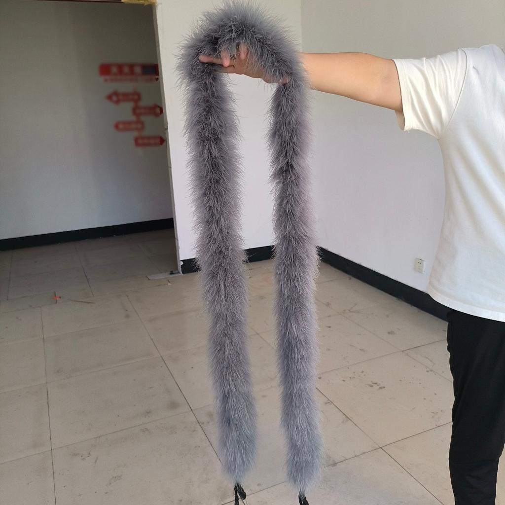 2M Turkey Marabou Feather Boa 11-50g for Scarf Clothing Christmas Tree Decor Shawl Craft Costume Wedding Dress Plume Accessories