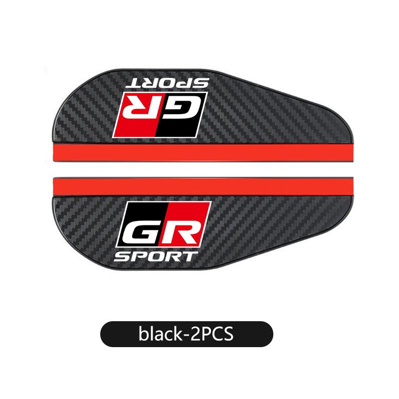 2PCS Car Rearview Mirror Rain Eyebrow Sticker Auto Accessories For Toyota Camry Highlander C-HR Hilux Vios Rav4 Prius Yaris TRD
