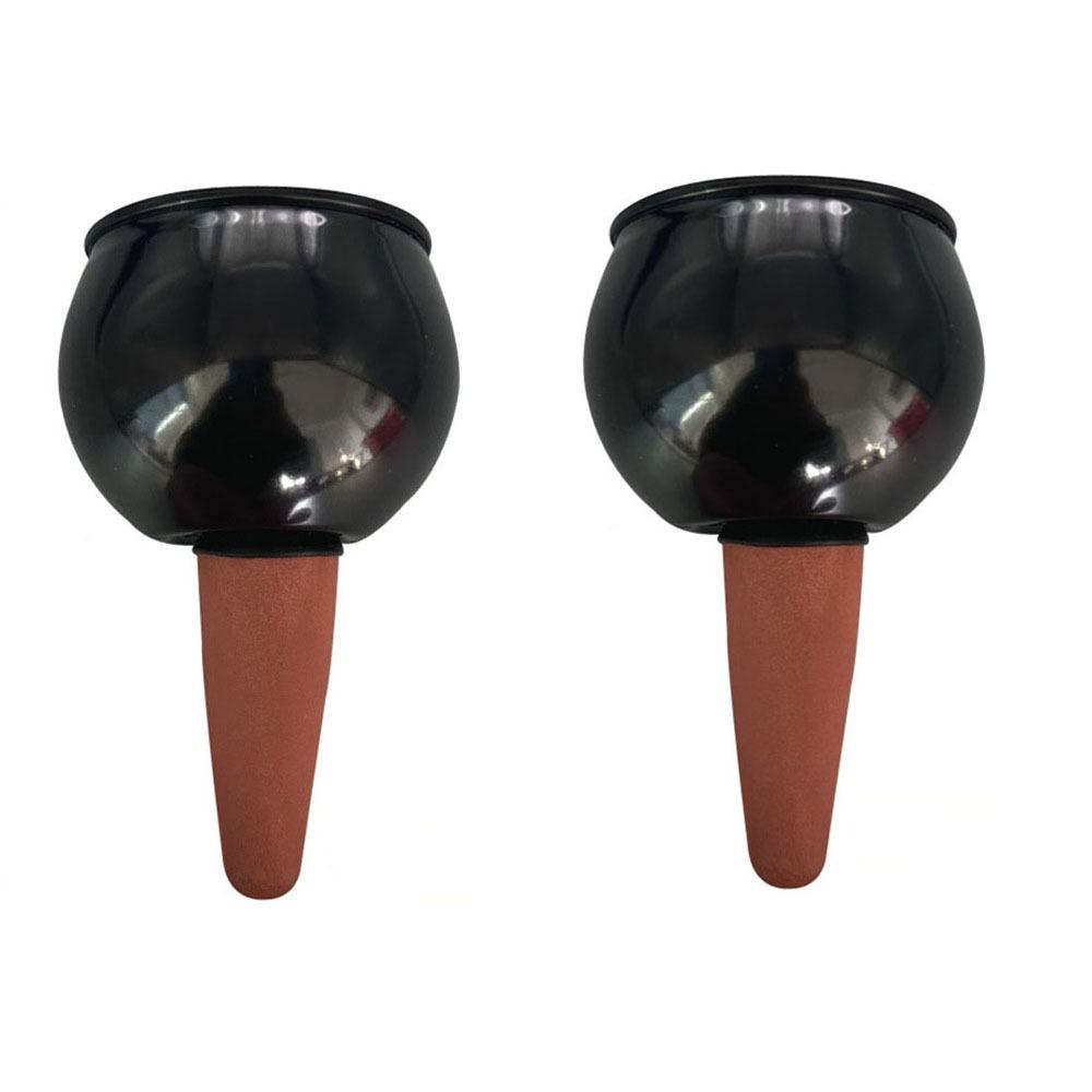2pcs Tranaparent Self Watering Plant Watering Bulbs Flower Pot Seepage Water Globes  The Lazy
