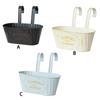 Hanging Iron Flowerpot With Detachable Hooks Easy To Install Anywhere Detachable Handle Flowerpot