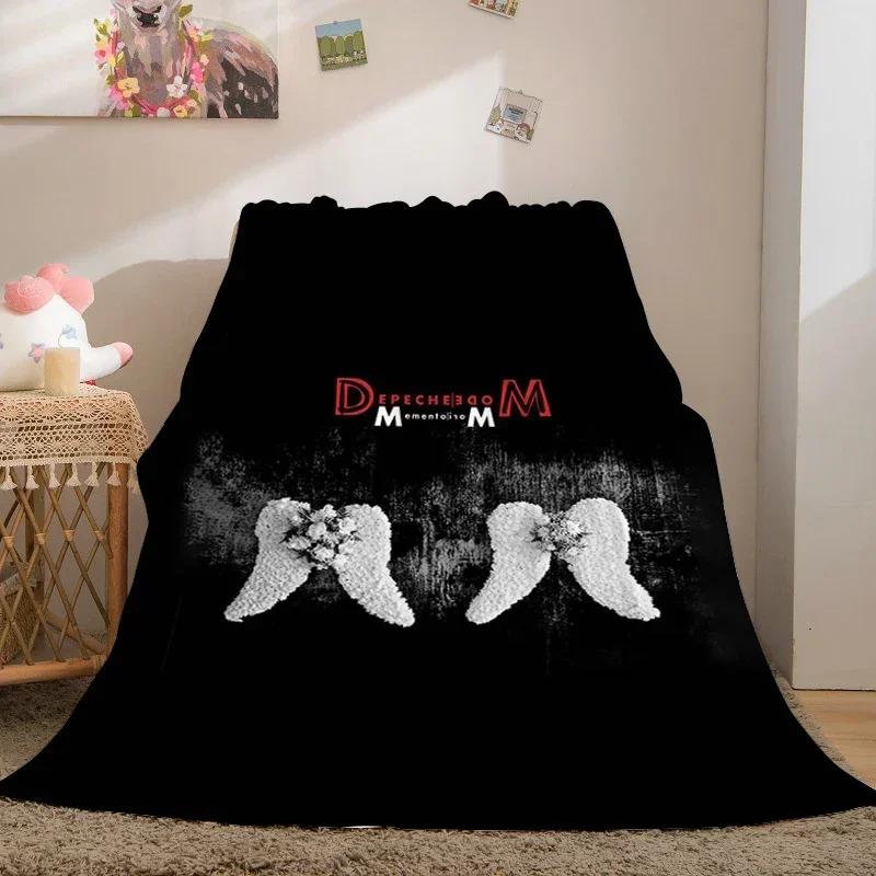 Зимние пледы для дивана A-Depeche A-Mode На заказ King Size Теплые для коленей Кровать Флис Кемпинг Пушистые Мягкие пледы Микрофибра Постельное белье