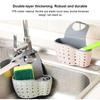 Кухонная сливная корзина для хранения, держатель для мыльной губки, держатель для кухонной раковины, регулируемая полка для губки, подвесная сливная корзина, кухонные инструменты