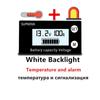 Мини-индикатор емкости батареи постоянного тока 8 В-100 В постоянного тока, свинцово-кислотный литий LiFePO4, вольтметр для автомобиля, мотоцикла, измеритель напряжения 12 В, 24 В, 48 В, 72 В