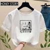 Japanese Anime Princess Mononoke Print T-Shirt Ghibli Studio Tshirt Women Casual Short Sleeve Tee Shirt Harajuku T-Shirts