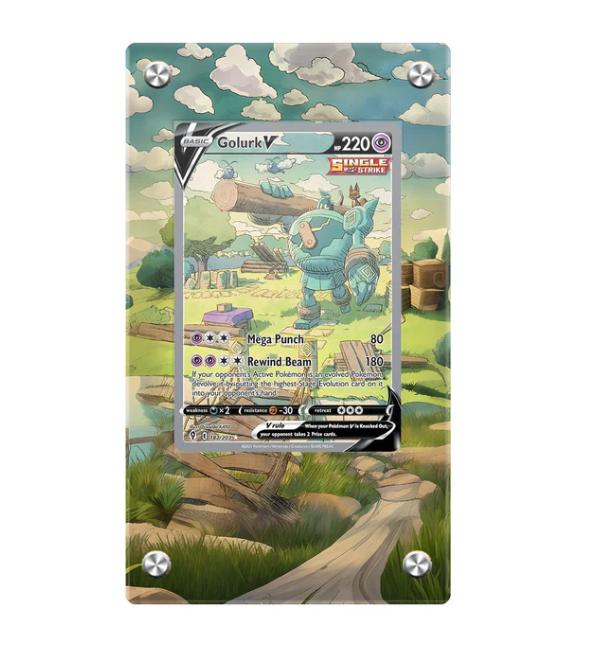 Ptcg Gengar Palkia Flareon Anime Collection Card PSA Premium Storage Box For Anime Cartoon Card Display Rack Acrylic Display
