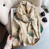 Luxury Brand Flower Print Winter Scarf Women Cashmere Warm Pashmina Foulard Female Scarves Long Blanket Thick Soft Shawls Wraps