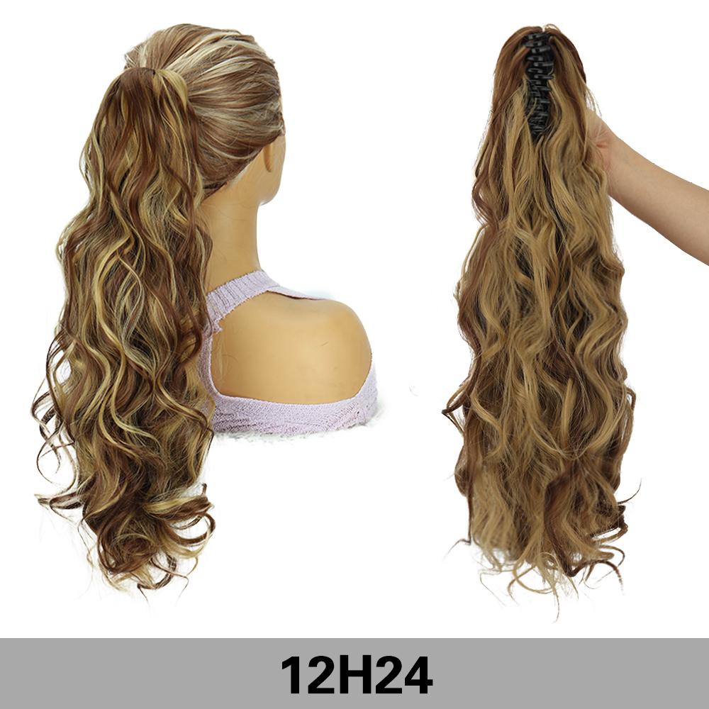 MISSQUEEN Синтетический коготь шнурок конский хвост парик-наращивание конский хвост длинный волнистый конский хвост высокотемпературное волокно для женщин косплей вечеринка одежда