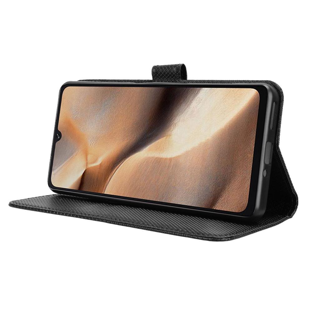 Кожаный чехол-портмоне с ремешком для Cubot X100, чехол для телефона с ромбовидной текстурой.