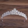 Корейская хрустальная свадебная корона: Элегантная свадебная и банкетная повязка на голову