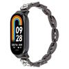 Металлический ремешок для часов для Xiaomi Smart Band 9 NFC/9/8, регулируемый браслет на запястье со стразами в форме пшеницы, сменный браслет