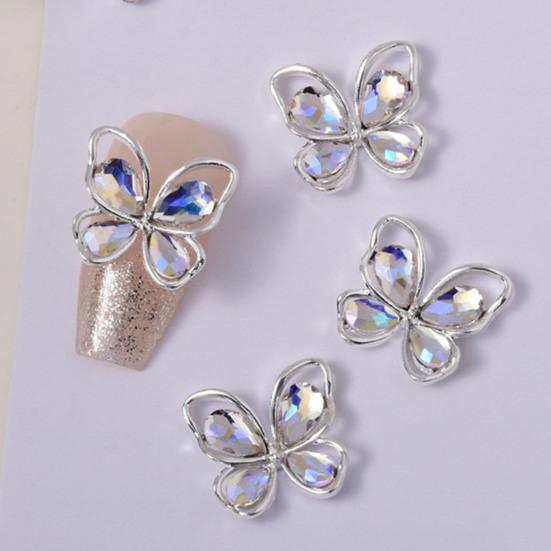 10шт ногтей красивые кристаллы сплава ювелирные изделия искусственные подвески полые художественные аксессуары для