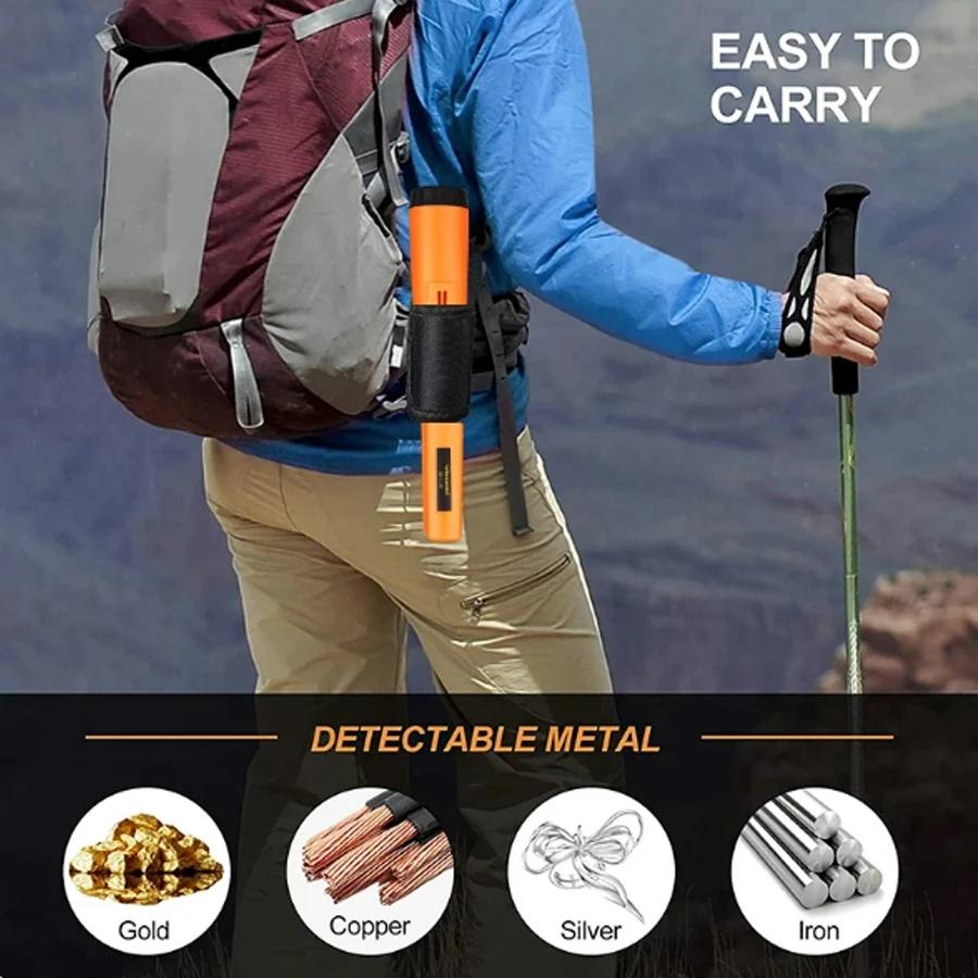 Портативный металлоискатель TC-110 с указателем точного местоположения GP-pointer, ручной металлоискатель, позиционирующий стержневой детектор, водонепроницаемый IP68