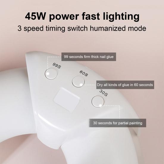 Светильник для чистки ногтей, маникюрная лампа типа C, портативная УФ-лампа для лечения грибка ногтей на ногах, инструменты для чистки ногтей