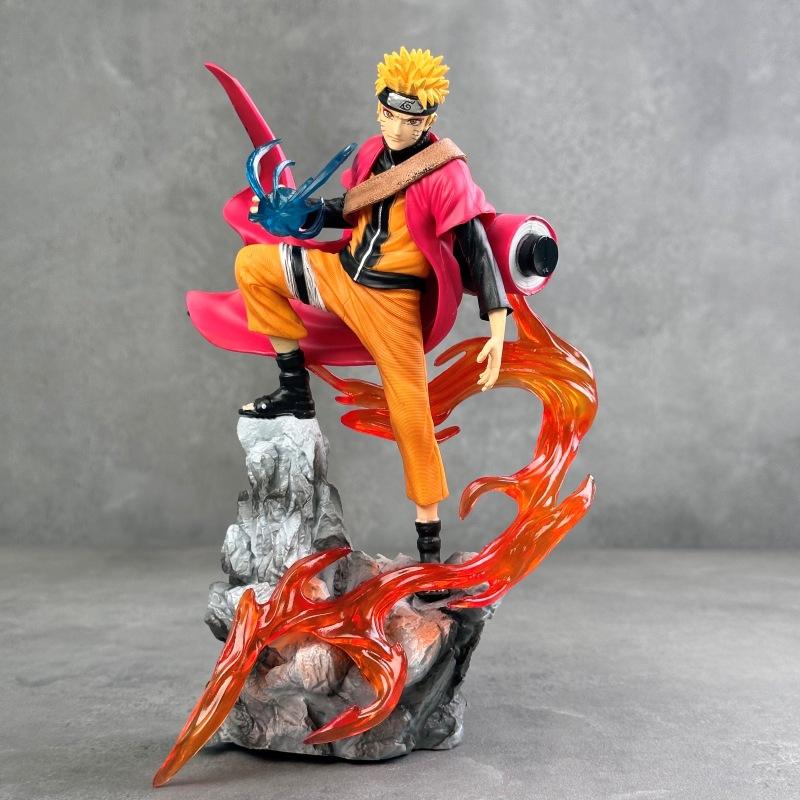 Naruto Animation Ten Years Hundred Ninja Naruto Sasuke Doll Animation Peripheral Scene Table Model Ornament Gift Wholesale