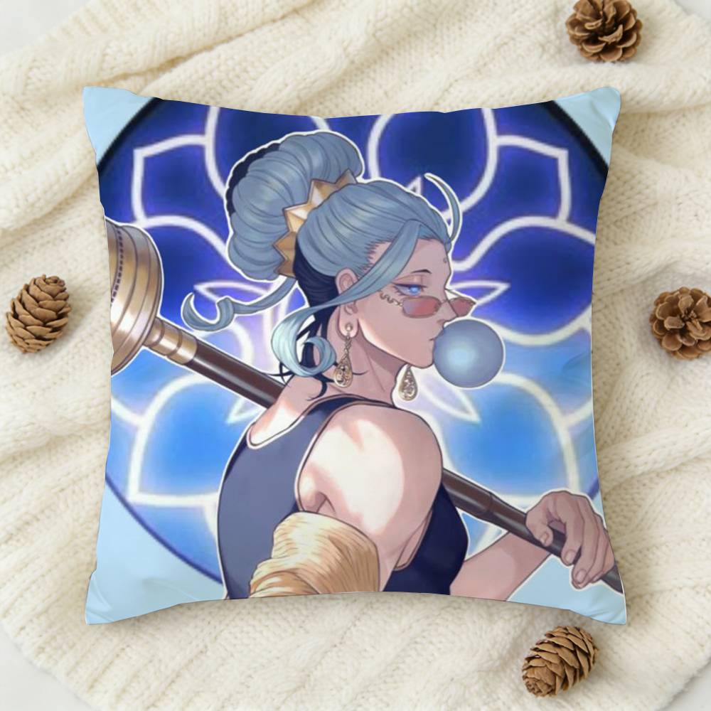 pc Anime Record Of Ragnarok Cartoon Style Doublesided Printed Square Decorative Cushion Cover for Sofa Living Room Home Decor