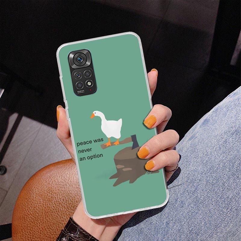 Мультяшный милый гусь Игровой чехол для телефона Phnoe для Xiaomi Redmi Note 15 14 14S 13 Pro Plus 12 12S 11S 11E 10S 10 11T 5G Уникальный