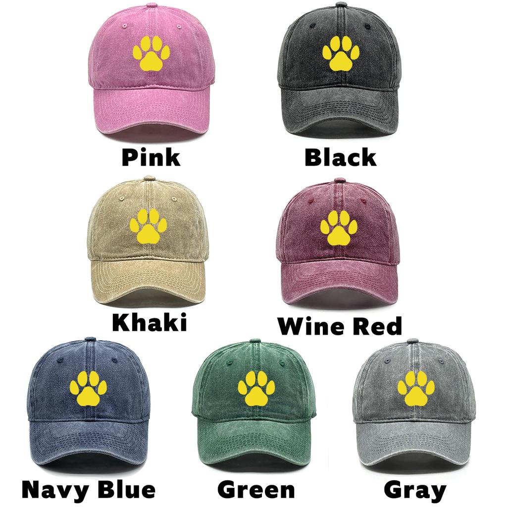 Multiple Colors Dog Claws Print Unisex Sun Hat Gorra Hombre Vintage-Inspired Stylish Adjustable Caps Perfect For Street Style