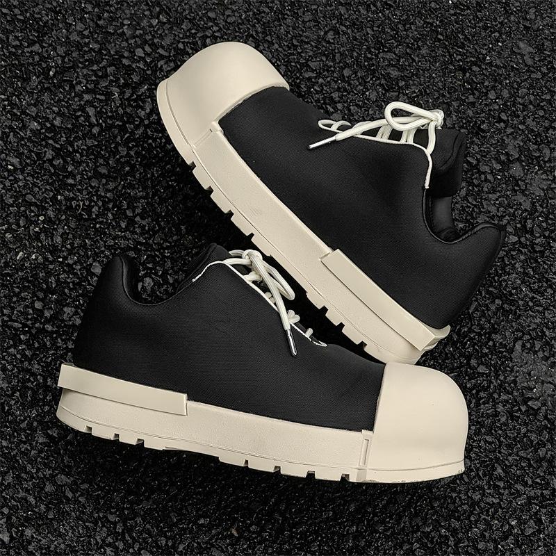 Весенние и летние новые мужские туфли на платформе повседневные туфли для пляжа подчеркивающие модные туфли кожаные универсальные новые мужские туфли 3726-B