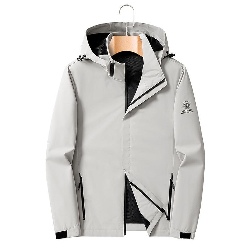 Осень Новая Повседневная Ветрозащитная Куртка с Капюшоном Мужская Уличная Куртка Куртка Мужская Одежда