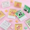 Small Mini Calendar Standing Flip Coil Calendar New Schedule Planner for Office School Supplies