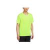 Nike Dri-Fit Rise 365 Running Breathable Quick-Drying Casual Sports Short-Sleeve T-Shirt Men Tops Fluorescent-Yellow CZ9185-702