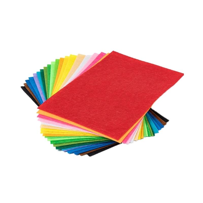 Листы войлока 40 случайных цветов и дизайнов для художественных проектов в детском саду Безопасная ткань для детского творчества и простого моделирования