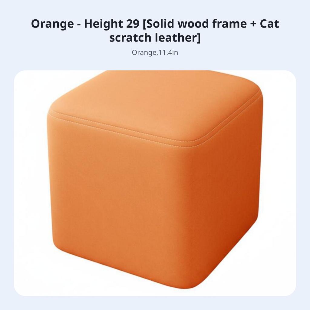 Four-Legged Square Stool Sturdy and Long-Lasting Four-Legged Square Seat Adaptable Use Space-Saving for Children, Living Room