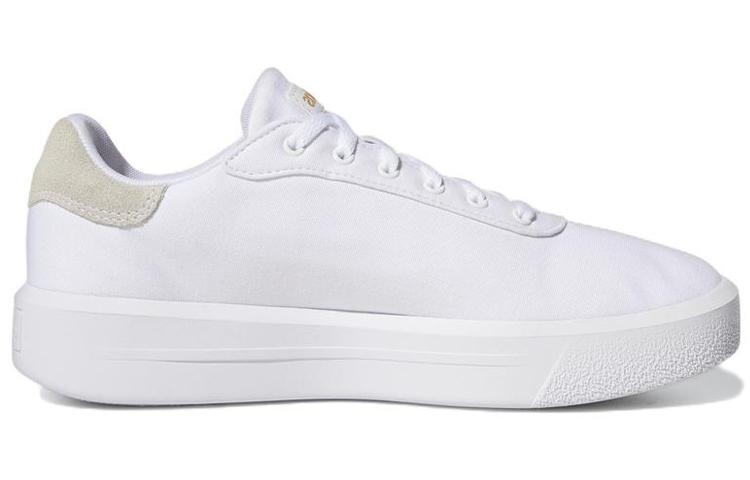 adidas Женские кроссовки на платформе Court Platform Cln 'White Gold Metallic' GZ1689