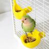 Anti-Splash Bird Food Feeding Dish Detachable Parrot Water Bowl Banana Shape Bird Feeder  Lovebirds