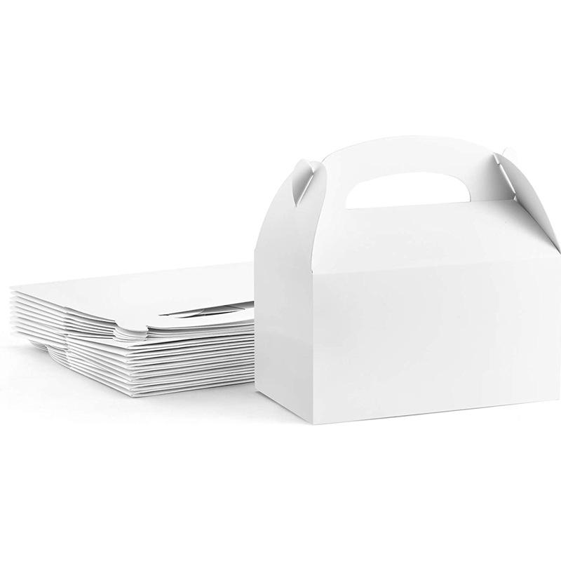 10 шт. Новая Портативная Подарочная Коробка Свадьба День Рождения Детская Вечеринка Подарочная Упаковка Креативная Коробка Для Ланча Конфеты Шоколадный Торт Подарочная Коробка