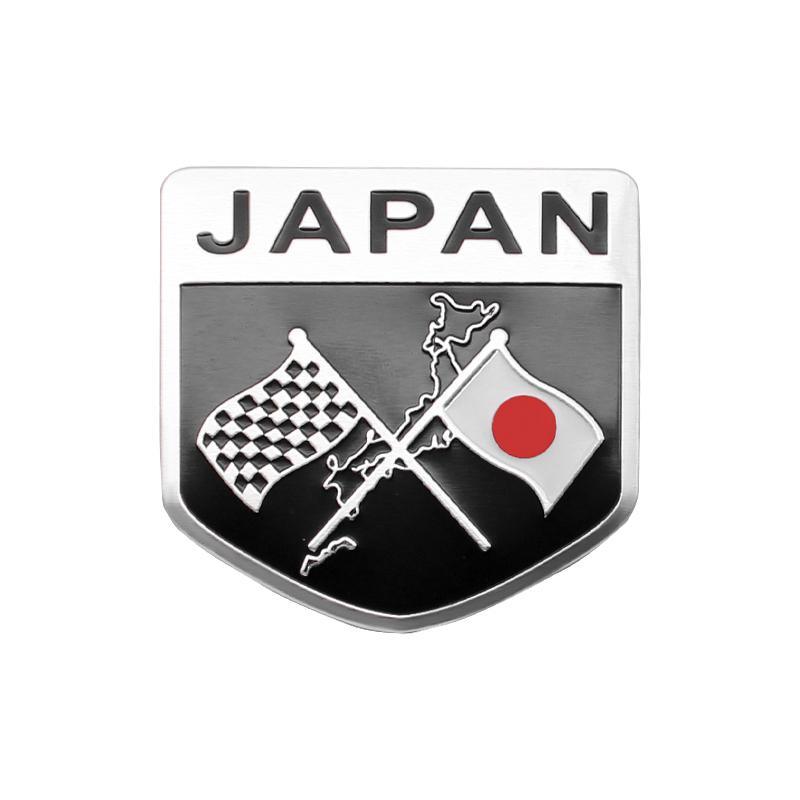 Эмблема для стайлинга автомобиля 3D Алюминий Логотип Японии Флаг Наклейки Украшения Аксессуары Для Toyota Corolla CHR Rav4 Yaris Auris Avensis