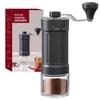 Manual Coffee Grinder Hand Crank Burr Mill Home Use Compact Adjustable Grind Size Black