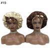Woman Sleeping Bonnets Long Tie Silk Hair Bonnet Private Label Long Tie Bonnets and Satin Hair Wraps