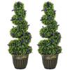 Set of Two 90cm Artificial Lavender Trees